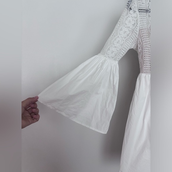 Endless Rose Bell Sleeve Mini Dress in White S - Picture 10 of 11